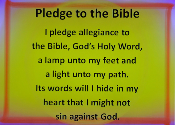 Pledge to Bible